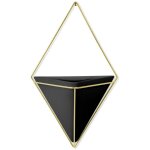 Umbra trigg wall vase mural grand noir