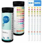 Bandelettes de test 14 en 1 pour l'eau potable et l'eau du robinet pour tester la duret, le ph, le brome, ...