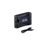 Pritel vers hdmi adaptateur, 1080p hd convertisseur scart vers hdmi compatible pour ntsc pal pour sky ...