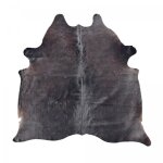 Unamourdetapis - tapis peau de vache 180x200 noir kilm fait  la main peau a