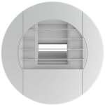 Unelvent - bouche d'extraction pour ventilation hygror�glable de salle de bain s&p behs 10 / 45 �80mm ...