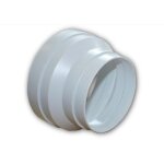 Rduction conique pvc s&p, diam. 160 / 125 mm - unelvent