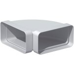 Coude plat pvc rigide - 90 degr�s horizontale - 40 x 110 mm