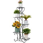 Porte plantes fer forg 107x57x22cm tagre plante fleur extrieur intrieur escalier fleurs pour maison ...