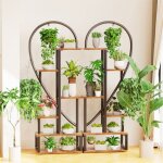 Unho - porte plante int�rieur en fer forg� �tag�re plantes support pot de fleurs en m�tal pour balcon ...