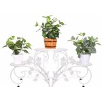 Unho - tagre  fleurs fer forg 93x40x23cm porte plantes avec 4 tablettes escalier plantes pour maison ...