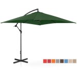 Uniprodo - parasol déporté - vert - rectangulaire - 250 x 250 cm - inclinable Uniprodo - parasol déporté - vert - rectangulaire - 250 x 250 cm - inclinable