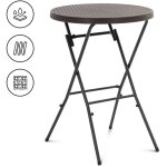 Uniprodo - table de jardin pliante - 79 x 79 x 110 cm - 75 kg - pour l'intérieur et Uniprodo - table de jardin pliante - 79 x 79 x 110 cm - 75 kg - pour l'intérieur et