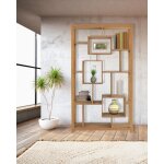 Uniqka - maze - �tag�re en bois massif de teck