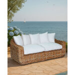 Uniqka - phuket - canap� de jardin 3 places en rotin