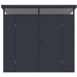 Vente - unique - abri de jardin en rsine gris anthracite 4, 57 m avec plancher - minaro