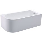 Vente - unique - baignoire d'angle - 201l - 150 x 75 x 58 cm - blanche - angle droit - anika