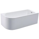 Vente - unique - baignoire d'angle - 201l - 150 x 75 x 58 cm - blanche - angle droit - anika