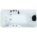 Vente - unique - baignoire baln�o blanche - 1 place - 140l - 150 x 75 x 54, 5 cm - angle gauche - gavino ...