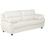 Vente - unique - canap� 3 places manoa en simili - blanc