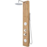 Vente - unique - colonne de douche hydromassante en bambou - 20140 cm - solal
