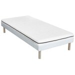 Vente - unique - ensemble 90 x 190 cm sommier + matelas mousse dhoussable p. 10cm - nasus de dreamea ...
