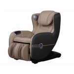 Fauteuil massant kasou en simili avec leds - syst�me z�ro gravit� - option bluetooth - beige