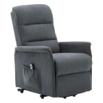 Vente - unique - fauteuil releveur lectrique en tissu anthracite capucine