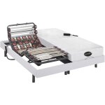 Vente - unique - lit électrique de relaxation lattes et plots + matelas mémoire de forme et bambou - ... Vente - unique - lit électrique de relaxation lattes et plots + matelas mémoire de forme et bambou - ...