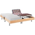 Vente - unique - lit �lectrique de relaxation tout plots + matelas accueil latex - 2 x 70 x 190 cm - ...