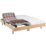 Lit lectrique de relaxation tout plots + matelas latex - 2 x 90 x 200 cm - chne - cassiopee iii de ...