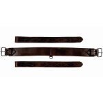 Unique, marron 04: sangle arri�re western en cuir avec attaches