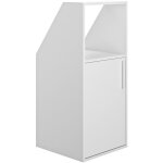 Vente - unique - meuble sous pente 1 porte et 1 niche - blanc - adezio