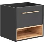 Vente - unique - meuble sous vasque suspendu anthracite - 60 cm - yangra