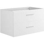 Vente - unique - meuble sous vasque suspendu - coloris blanc - 80 cm - kayla