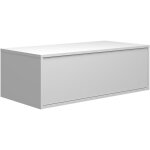 Vente - unique - meuble sous vasque suspendu - coloris blanc - 94 cm - teana ii