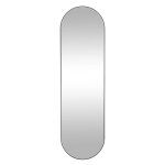 Vente - unique - miroir mural ovale en m�tal - l. 40 x h. 140 cm - noir - onikal