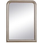 Vente - unique - miroir style vintage en bois de paulownia - l. 80 x h. 110 cm - champagne - heloise Vente - unique - miroir style vintage en bois de paulownia - l. 80 x h. 110 cm - champagne - heloise