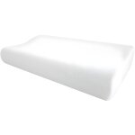 Oreiller ergonomique m�moire de forme 30 x 50 cm de ysm�e - blanc - sleepy