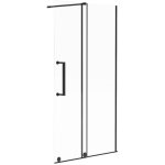 Vente - unique - paroi de douche � l'italienne avec porte coulissante en m�tal style industriel - noir ...