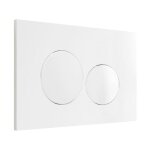 Vente - unique - plaque de commande pour wc avec double touche - blanche - opulus