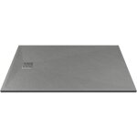 Vente - unique - receveur extra - plat  poser ou  encastrer dcoupable en rsine smc - gris - 140 x ...