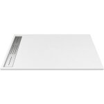 Vente - unique - receveur extra - plat  poser ou  encastrer dcoupable en rsine smc avec siphon - ...