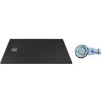 Vente - unique - receveur extra - plat à poser ou à encastrer découpable en résine smc avec siphon - ... Vente - unique - receveur extra - plat à poser ou à encastrer découpable en résine smc avec siphon - ...