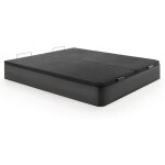 Vente - unique - sommier coffre 180 x 200 cm - noir mat - hestia de ysm�e