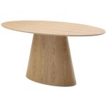 Vente - unique - table à manger 6 personnes placage frêne - naturel clair - antelada Vente - unique - table à manger 6 personnes placage frêne - naturel clair - antelada