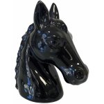 Tirelire en c�ramique cheval noir