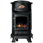 Universal - pole  gaz fonte vritable 3400w noir effet feu provence