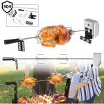 Uisebrt universel barbecue rtisserie en acier inoxydable tournebroche kit 107cm - set de brochettes ...