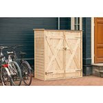 Upyard abri de jardin en bois naturel - cabine de rangement ext�rieur - cabane � outils avec syst�me ...