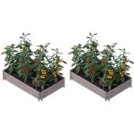 Upyard - carr� potager gardenbox 120 x 80 cm (lot de 2)