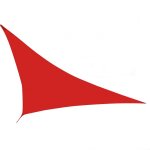 Urban living - voile / toile d'ombrage rouge 5 x 5 m