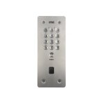 Clavier � code percage t25 inox microbille - 12 touches et bouton porte urmet ce20im54