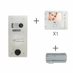 Kit vido prprogramm 2voice platine et moniteurs 1 range 1 bouton urmet kv83 / 101