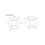 Plaque de proprete moniteur 1750 / 1 urmet 1750 / 51